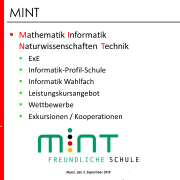 MINT - Mathematik Informatik Naturwissenschaften Technik