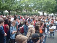 Abschied vom Schulleiter im Schulhof 6/2007