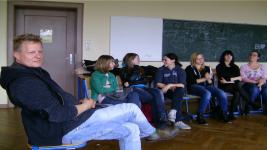 "Leibniz lädt ein" - Herr Giebel zu Besuch bei der 8a - 24.5.13