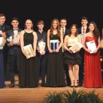 Preisträger in der Abiturfeier in der Festhalle 3/2016