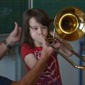 BigBand-Klasse erkundet Instrumente 8/17